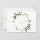 RSVP-Karte für botanische Goldschmiede RSVP Karte (Rückseite)