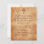 RSVP-Karte für christliches Eisen RSVP Karte (Rückseite)