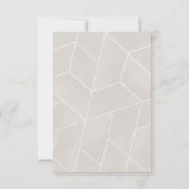 RSVP-Karte für Creme Geometric Gala RSVP Karte (Rückseite)