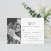 RSVP-Karte für das Foto RSVP Karte (Stehend Vorderseite)