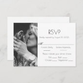 RSVP-Karte für das Foto RSVP Karte (Vorne/Hinten)