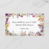 RSVP-Karte für das Frühjahr-Brautparty Begleitkarte (Vorderseite)