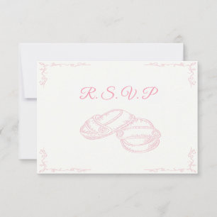 RSVP-Karte für das Handgezogene Baby RSVP Karte