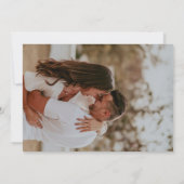 RSVP-Karte für das romantische Foto Einladung (Rückseite)