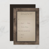 RSVP-Karte für das Steampunk-Zeppelin-Hochzeitskar RSVP Karte (Vorne/Hinten)