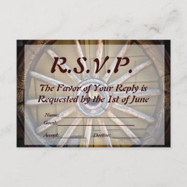 RSVP-Karte für das Südwestwagenrad RSVP Karte
