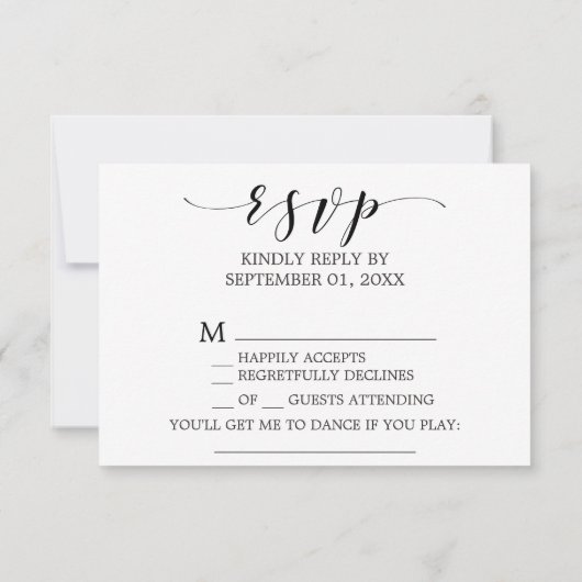 RSVP-Karte für den Austausch von Aquarellblasten u RSVP Karte (Rückseite)