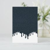 RSVP-Karte für den benutzerdefinierten weißen Trop RSVP Karte (Stehend Vorderseite)