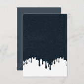 RSVP-Karte für den benutzerdefinierten weißen Trop RSVP Karte (Vorne/Hinten)