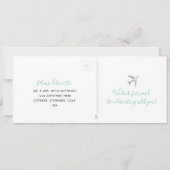 RSVP-Karte für den Boarding Pass-Zielticket abbrec (Rückseite)