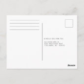 RSVP-Karte für den Winterpiek Postkarte (Rückseite)