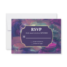 RSVP-Karte für die Fett-Acrylmalerei