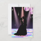 RSVP-Karte für die Hochzeit von Diskotheken RSVP Karte (Rückseite)