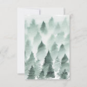 RSVP-Karte für die Liegeanforderung für Grüne und  RSVP Karte (Rückseite)