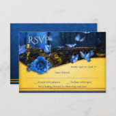 RSVP-Karte für die verzauberte Forest Night Butter Einladung (Vorne/Hinten)