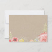 RSVP-Karte für die Wiese Summer Wedding RSVP Karte (Rückseite)