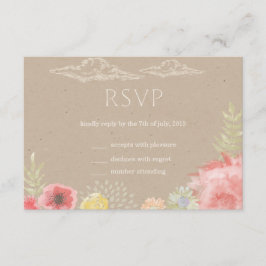 RSVP-Karte für die Wiese Summer Wedding RSVP Karte