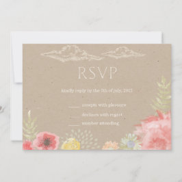 RSVP-Karte für die Wiese Summer Wedding RSVP Karte