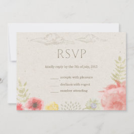 RSVP-Karte für die Wiese Summer Wedding RSVP Karte