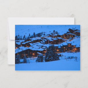 RSVP-Karte für die Winterlandschaft RSVP Karte