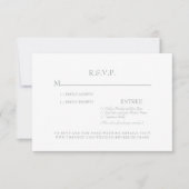 RSVP-Karte für einfache Hochzeit und Weiße Hochzei RSVP Karte (Vorderseite)