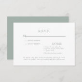 RSVP-Karte für einfache Hochzeit und Weiße Hochzei RSVP Karte (Vorne/Hinten)