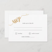 RSVP-Karte für elegante Wildblume RSVP Karte (Vorne/Hinten)