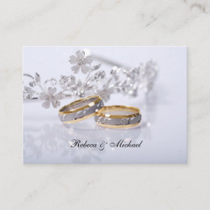 RSVP-Karte für Elegantes Gold/Platinum-Hochzeitban Begleitkarte