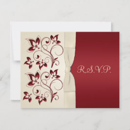 RSVP-Karte für Elfenbein und Lot RSVP Karte