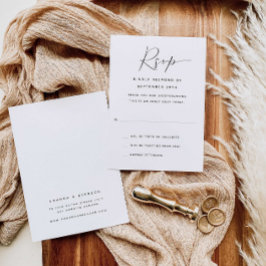 RSVP-Karte für Erwachsene nur moderne kalligraphis RSVP Karte