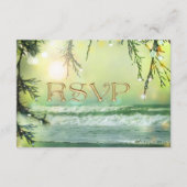 RSVP-Karte für Funkellichtstrände RSVP Karte (Vorderseite)