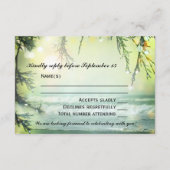 RSVP-Karte für Funkellichtstrände RSVP Karte (Rückseite)