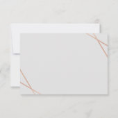 RSVP-Karte für geometrische Grenzen RSVP Karte (Rückseite)