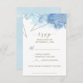 RSVP-Karte für geometrische Wasserfarbensong RSVP Karte (Vorne/Hinten)