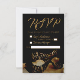 RSVP-Karte für Goldene Maske RSVP Karte