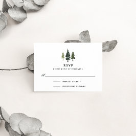 RSVP-Karte für große Pines RSVP Karte