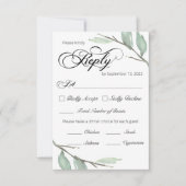 RSVP-Karte für grüne Branchen Ankündigung (Vorderseite)