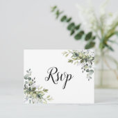 RSVP-Karte für Grünflächen Postkarte (Stehend Vorderseite)