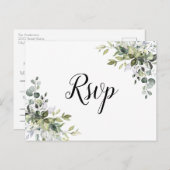 RSVP-Karte für Grünflächen Postkarte (Vorne/Hinten)