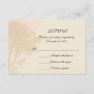 RSVP-Karte für Herbstbaumen RSVP Karte