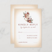 RSVP-Karte für Hochzeiten am Meer RSVP Karte (Vorne/Hinten)