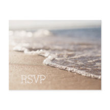 RSVP-Karte für Hochzeiten am Strand