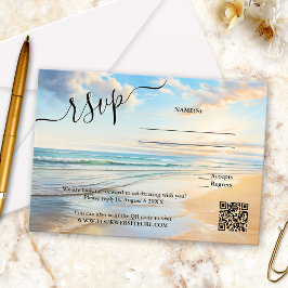 RSVP-Karte für Hochzeiten am Strand RSVP Karte