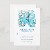 RSVP-Karte für Hochzeiten an Wasserstränden mit Ok RSVP Karte (Vorne/Hinten)