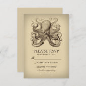 RSVP-Karte für Hochzeiten an Wasserstränden mit Ok RSVP Karte (Vorne/Hinten)