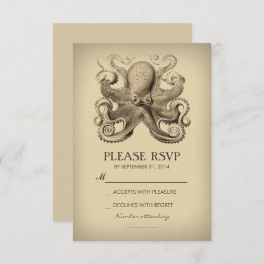 RSVP-Karte für Hochzeiten an Wasserstränden mit Ok RSVP Karte (Vorne/Hinten)