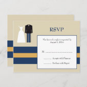 RSVP-Karte für Hochzeiten der Armee RSVP Karte (Vorne/Hinten)
