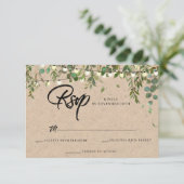 RSVP-Karte für Hochzeiten Einladung (Stehend Vorderseite)