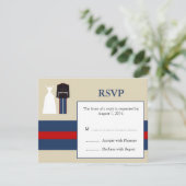 RSVP-Karte für Hochzeiten RSVP Karte (Stehend Vorderseite)