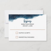 RSVP-Karte für Hochzeiten von Seestreitkräften und RSVP Karte (Vorderseite)